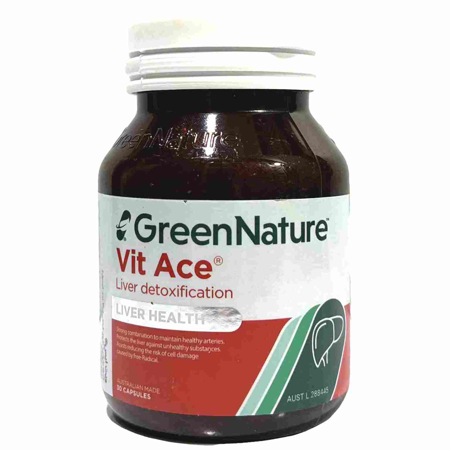 کپسول ویت ایس سلامت کبد گرین نیچر Green Nature Vit Ace